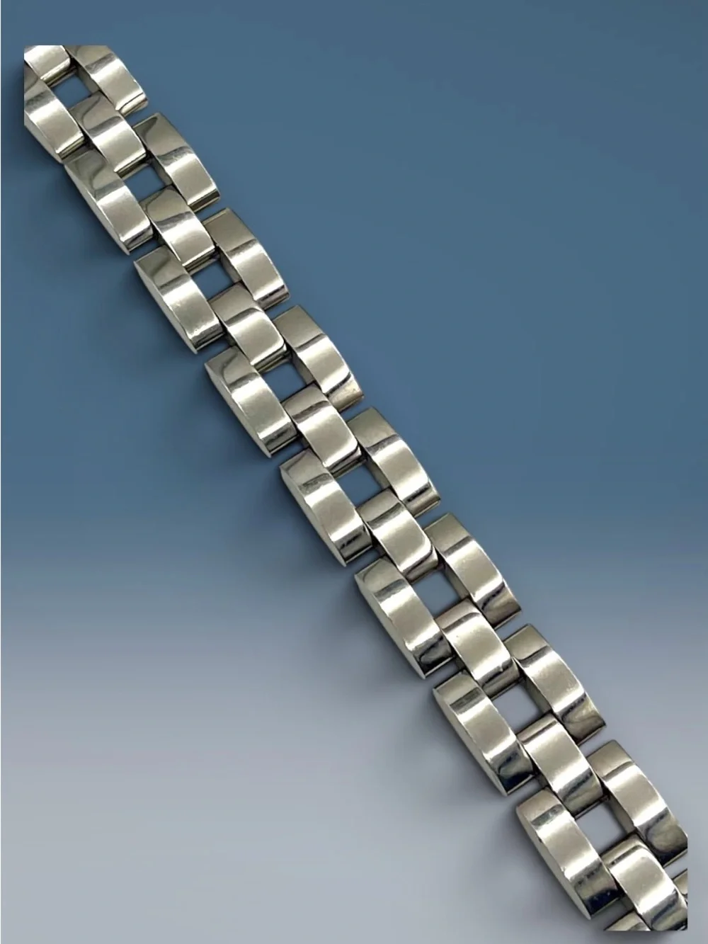 Men’s Stainless Steel Watch Link Style Chain Bracelet Substantial Statement